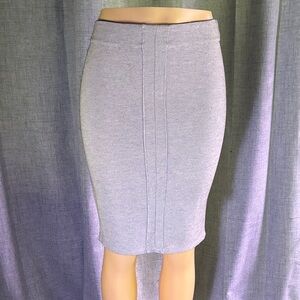 SEXY! Stradivarius BodyCON Gray Pencil Skirt NWT